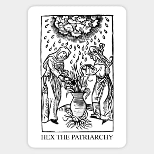 Hex The Patriarchy Medieval Witches Magnet